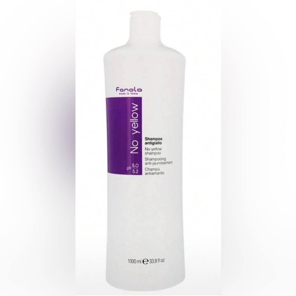Fanola No Yellow Care Purple shampo for Neutralizing Brassiness New 1000 ml